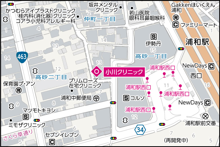 小川クリニックの地図