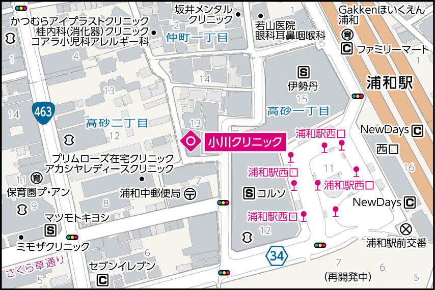 小川クリニックの地図