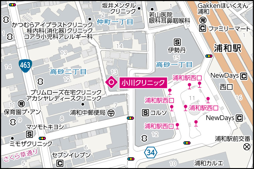 小川クリニックの地図