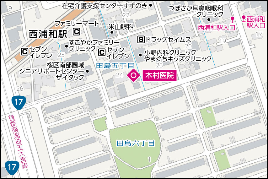 木村医院の地図