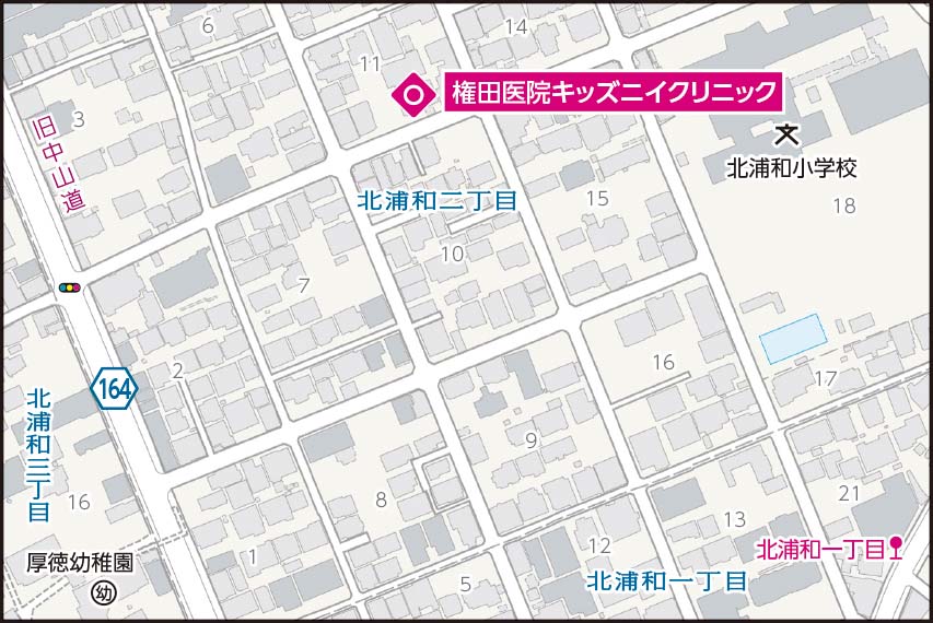 権田医院キッズニイクリニックの地図