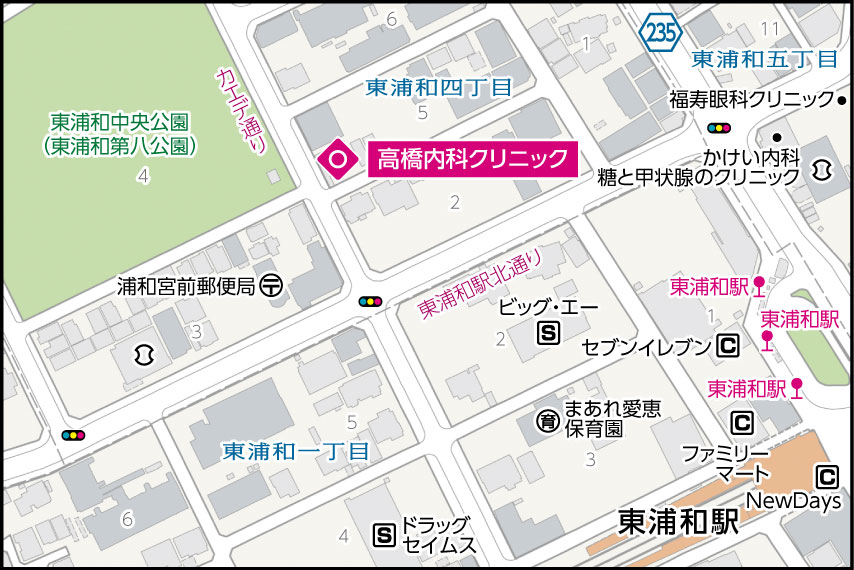 高橋内科クリニックの地図