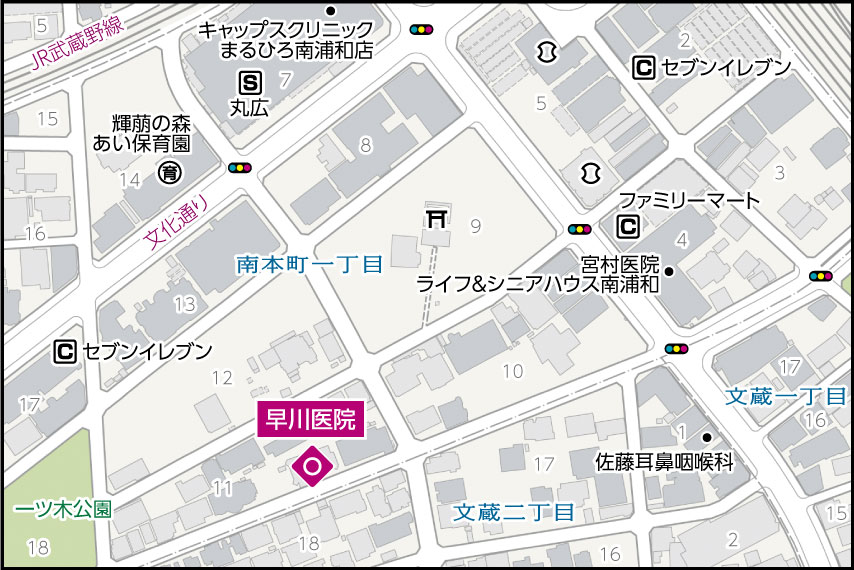 早川医院の地図