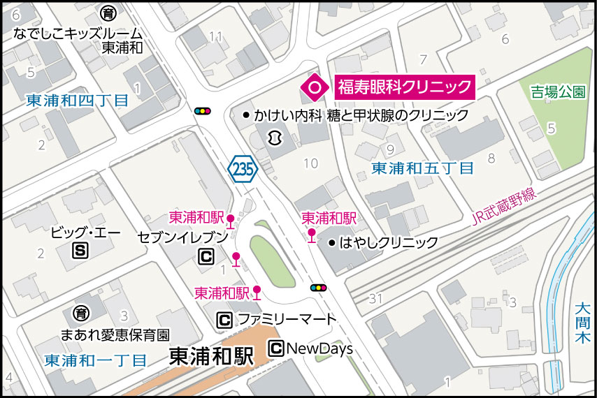 福寿眼科クリニックの地図