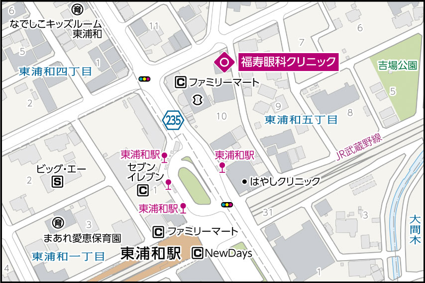 福寿眼科クリニックの地図