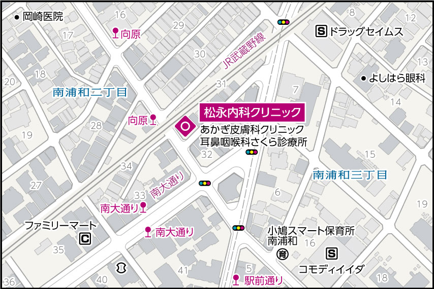 松永内科クリニックの地図