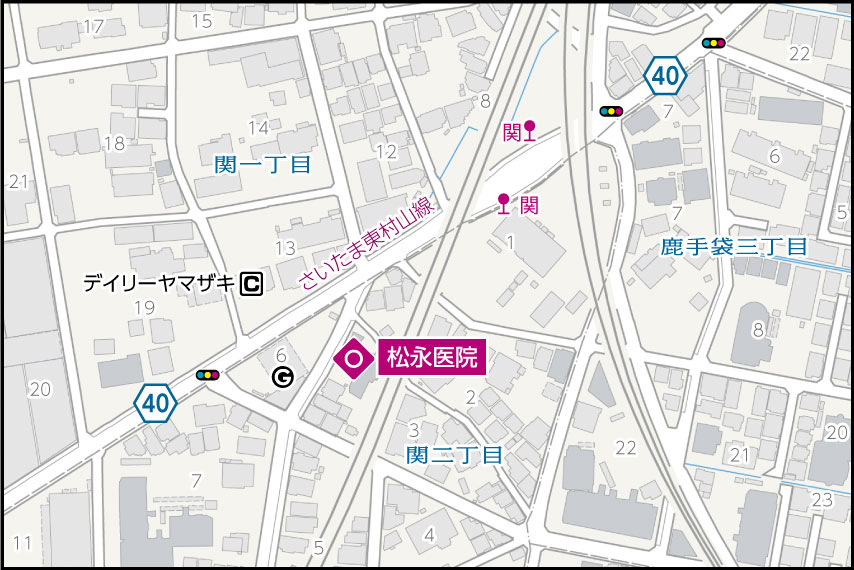 松永医院の地図