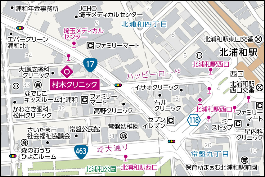 村木クリニックの地図