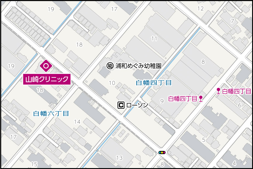 山崎クリニックの地図