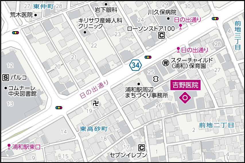 吉野医院の地図