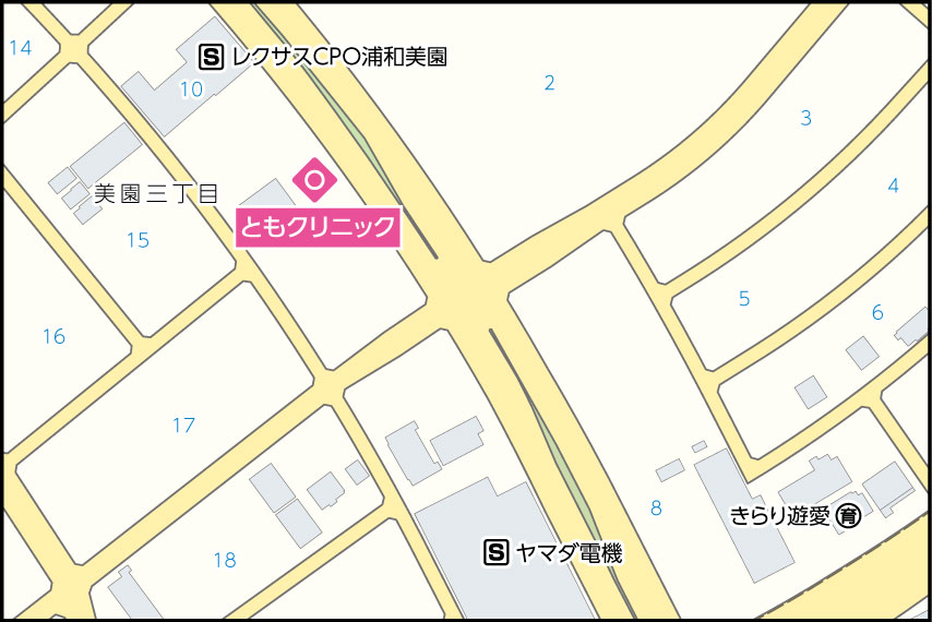 ともクリニックの地図