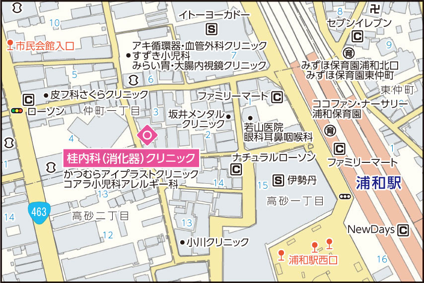 桂内科（消化器）クリニックの地図