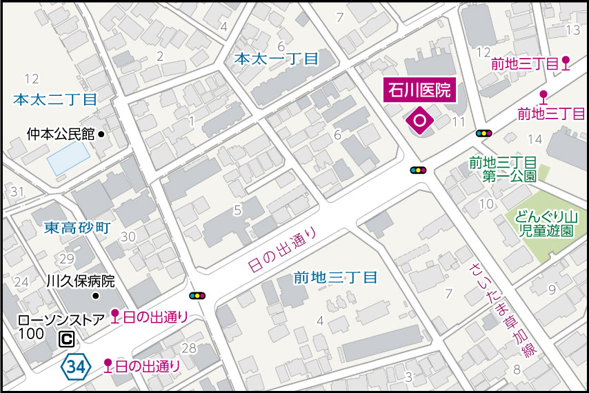 石川医院の地図