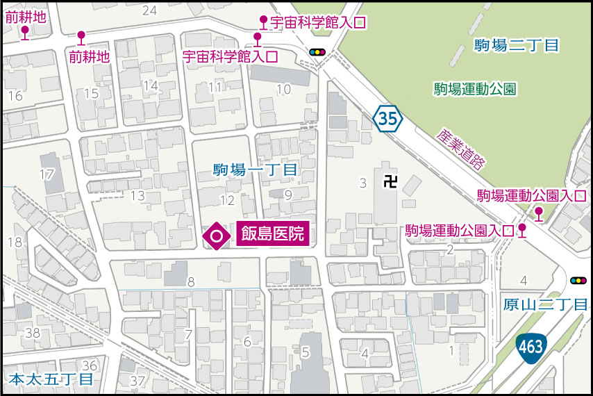 飯島医院の地図