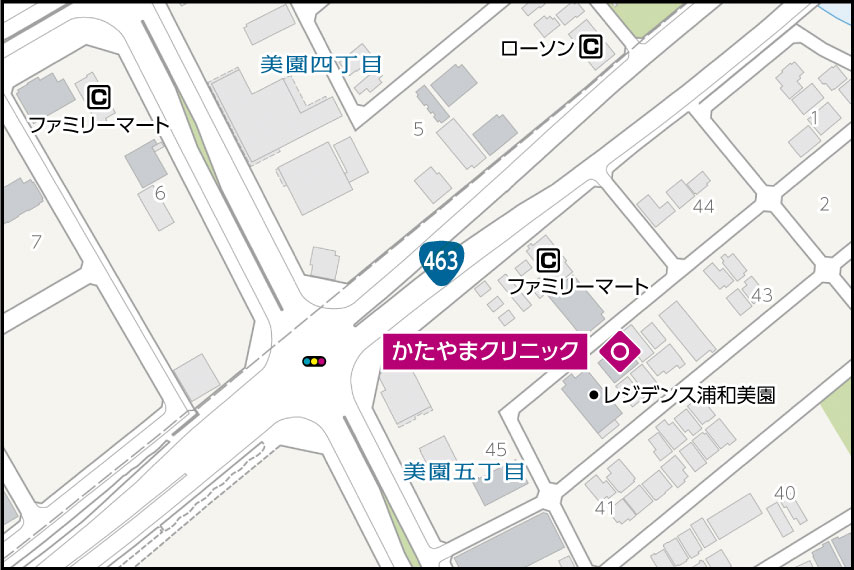 かたやまクリニックの地図