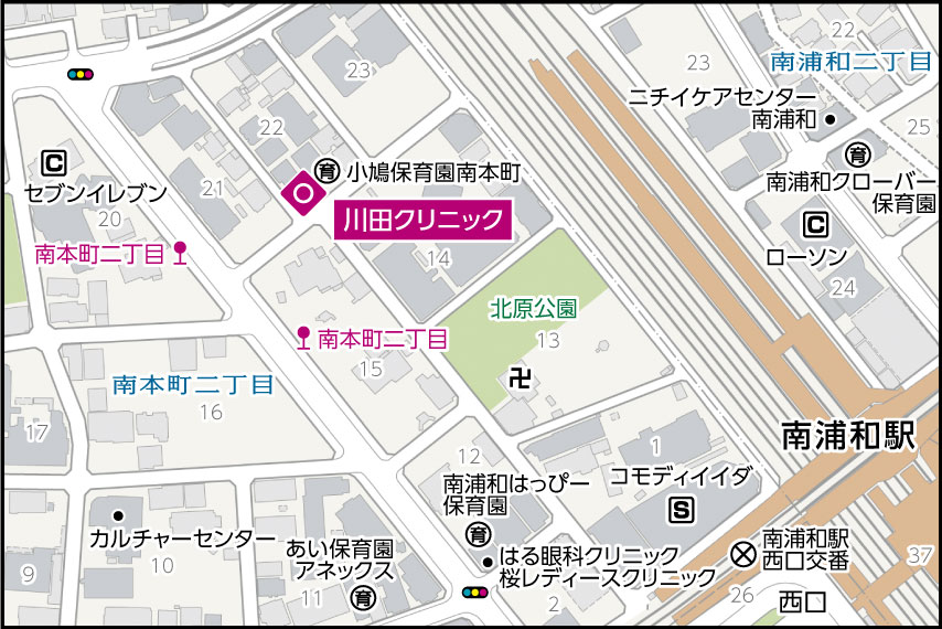 川田クリニックの地図