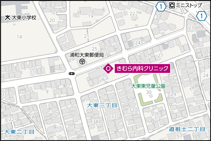 きむら内科クリニックの地図