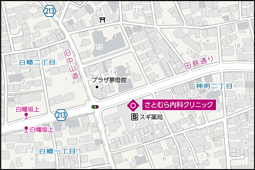 さとむら内科クリニックの地図