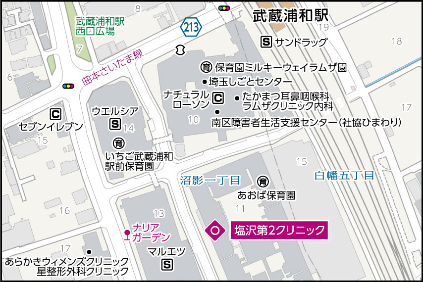 塩沢第2クリニックの地図