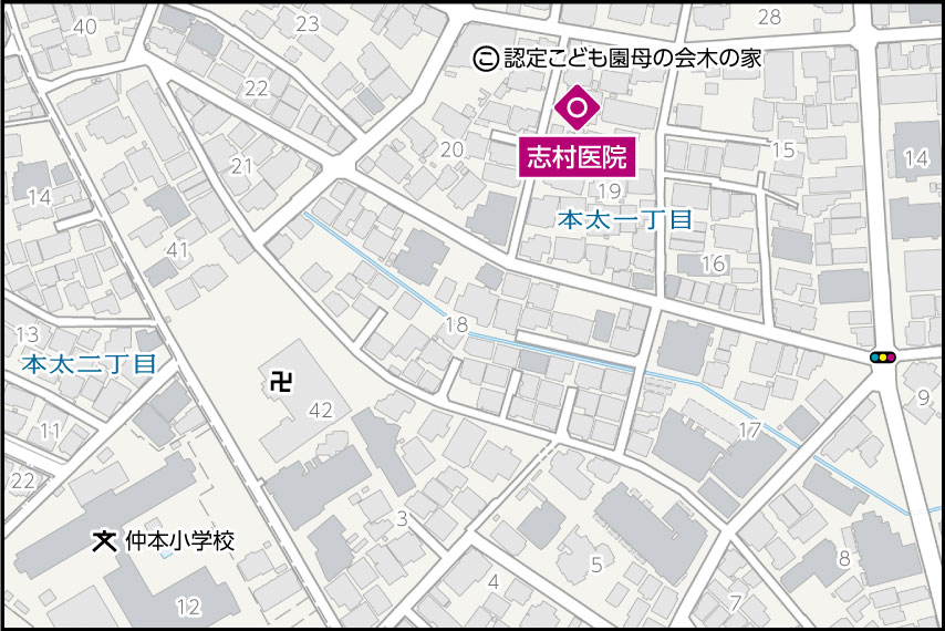 志村医院の地図