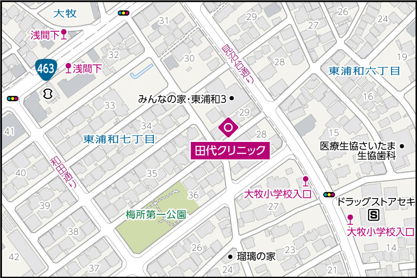 田代クリニックの地図