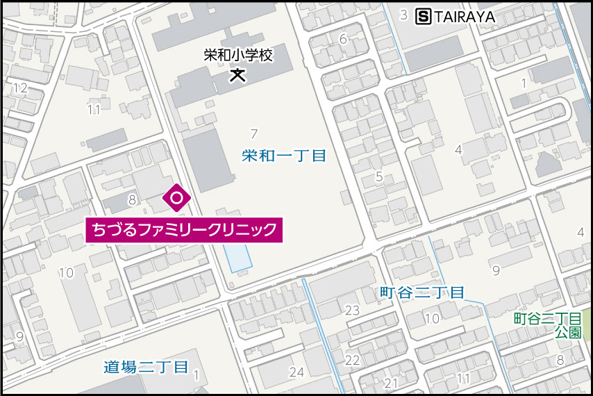 ちづるファミリークリニックの地図