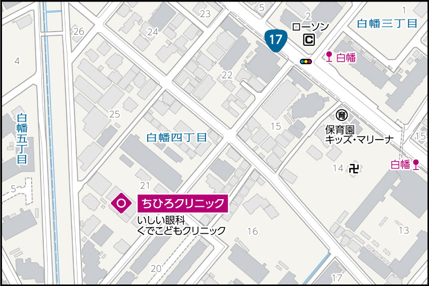 ちひろクリニックの地図