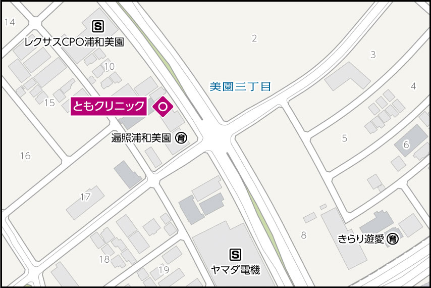 ともクリニックの地図