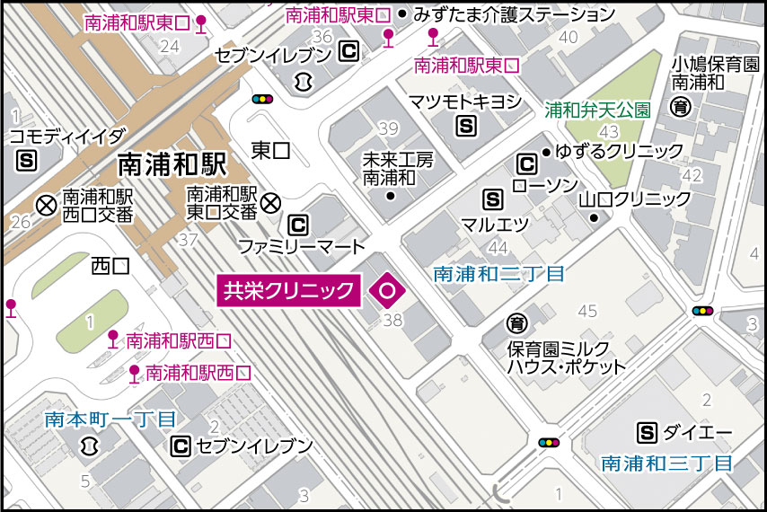 共栄クリニックの地図