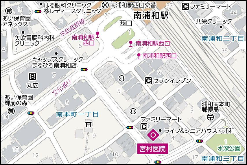 宮村医院の地図